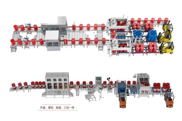 50L-1000L液态产品包装生产线解决方案